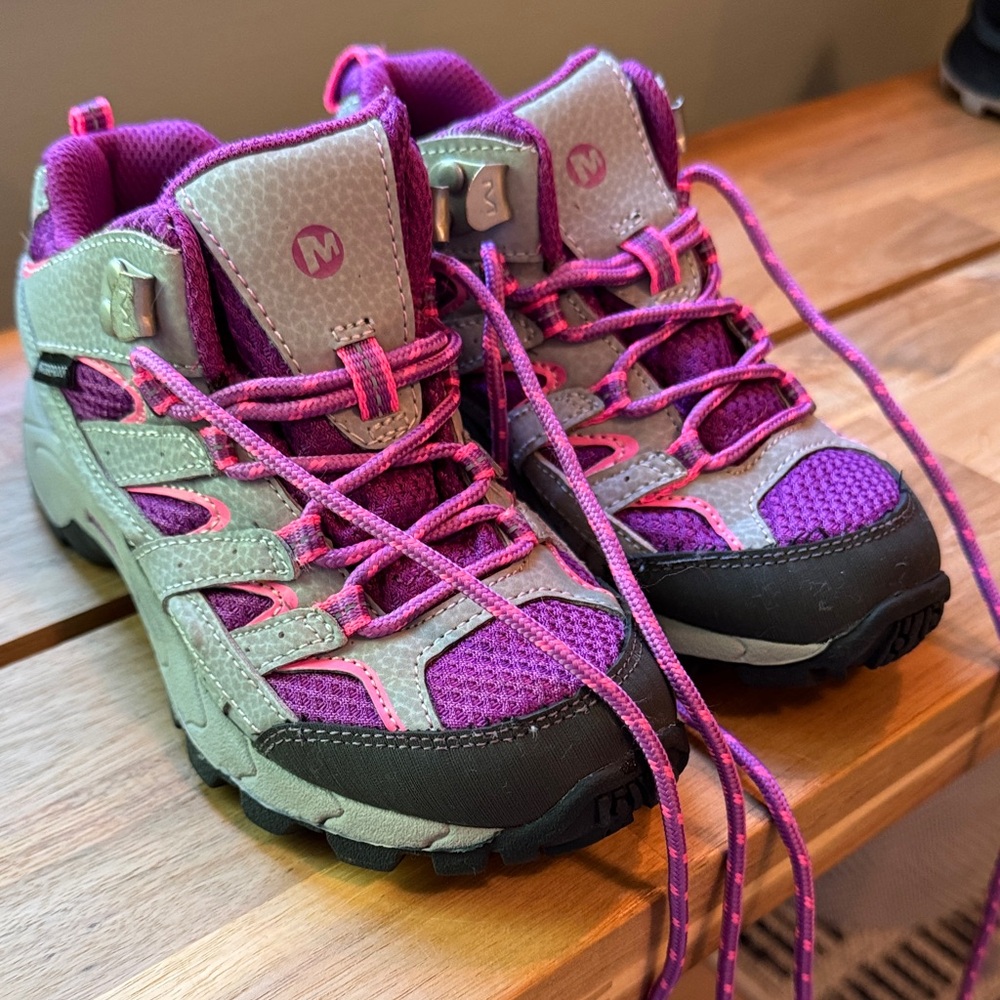 Merrell Kids Boots - Purple and Gray